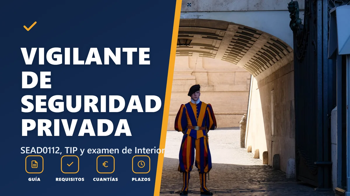 Vigilante de seguridad: certificado SEAD0112 y requisitos