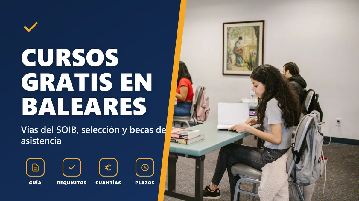 Cursos gratis en Baleares con el SOIB: cómo pedirlos