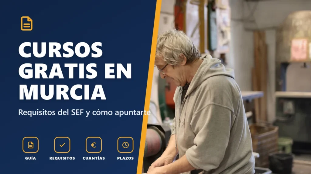 Cursos gratis en Murcia (SEF): requisitos e inscripción