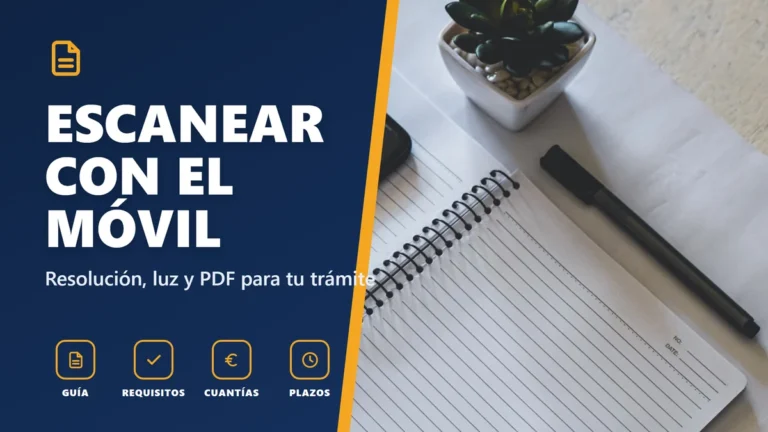 Escanear con el móvil para una sede: 200 ppp y PDF