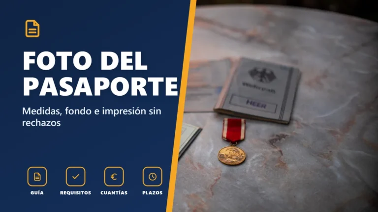Foto del pasaporte: medidas, fondo e impresión