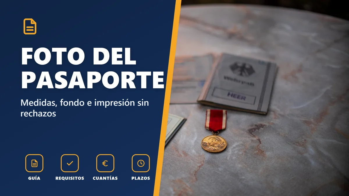 Foto del pasaporte: medidas, fondo e impresión