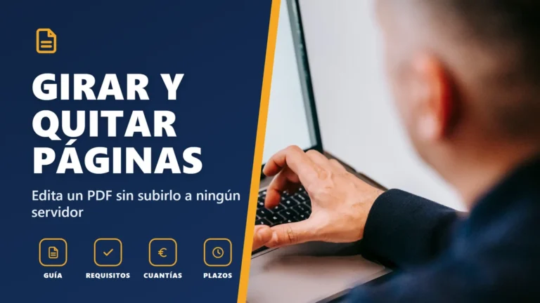 Girar, quitar y extraer páginas de un PDF gratis