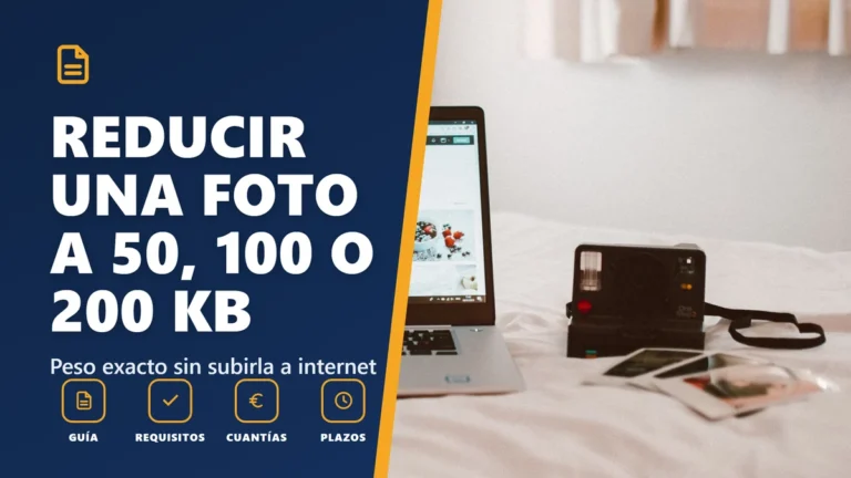 Reducir una foto a 50, 100, 200 o 500 KB
